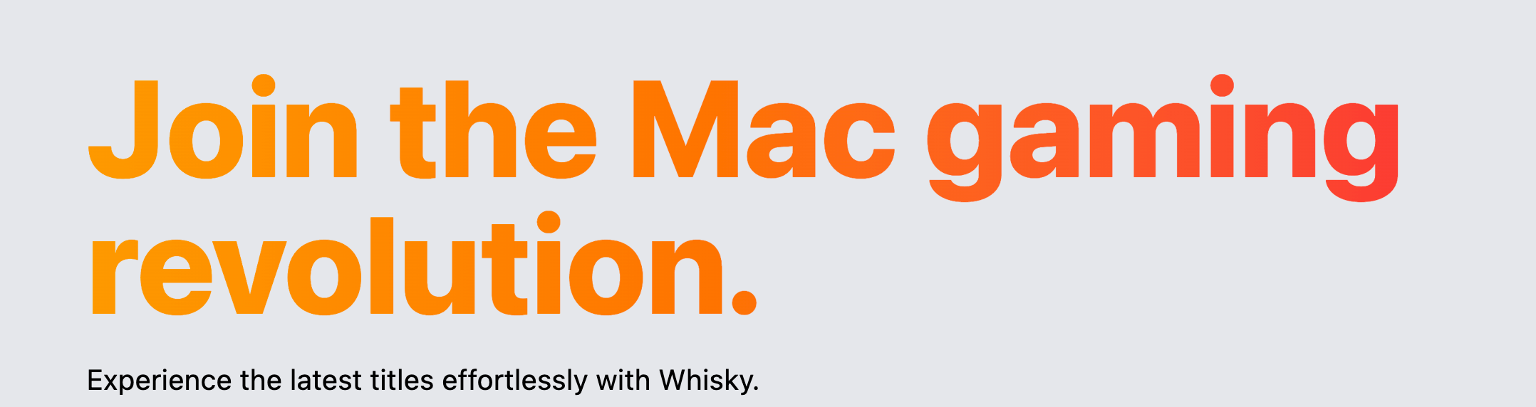 맥 게이밍 혁신 위스키